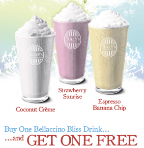 Tullycoffee Shops on Tully   S Coffee     Buy 1 Get 1 Free Coupon