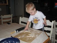 getting the dough ready