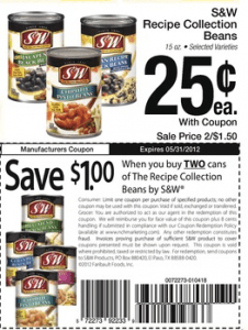 top foods s & w beans