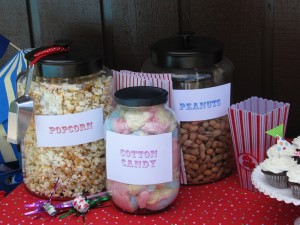 jars for displaying party items