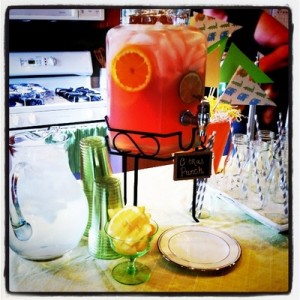 glass beverage dispenser for parties