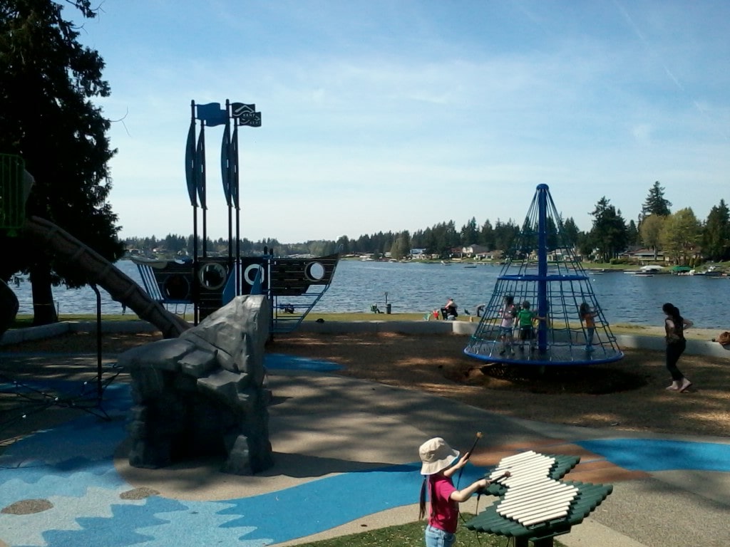 Lake Meridian Lake & Park Review Fun Family Outing Thrifty NW Mom