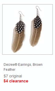 feather earrings