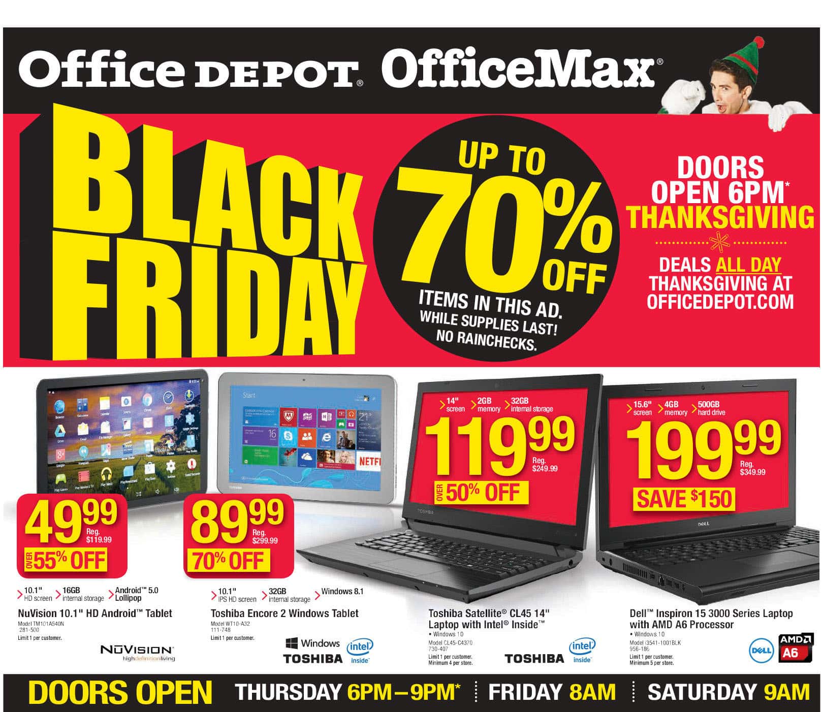 Office Max and Office Depot Black Friday Ad 2014