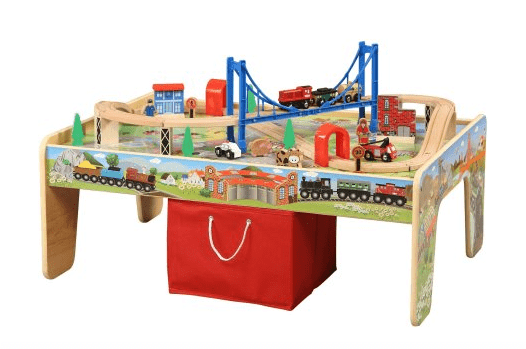 Wooden 50-Piece Train Set with Small Table $40.93! Wooden 50-Piece Train Set with Small Table $40.93!