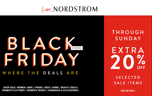 Nordstrom Black Friday Sale - Extra 20% Off Select Items - Thrifty NW Mom
