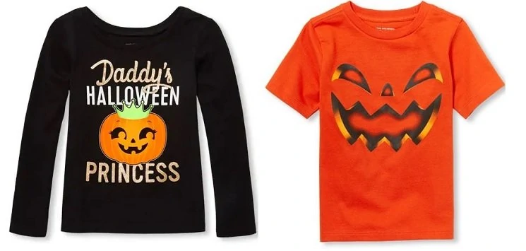 Children’s Place Halloween Tees 50% Off + Free Shipping