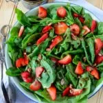 Strawberry Spinach salad is a delicious salad, using ingredients you might already have on hand.