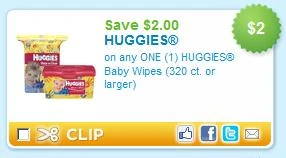 $2 off Huggies Wipes coupon