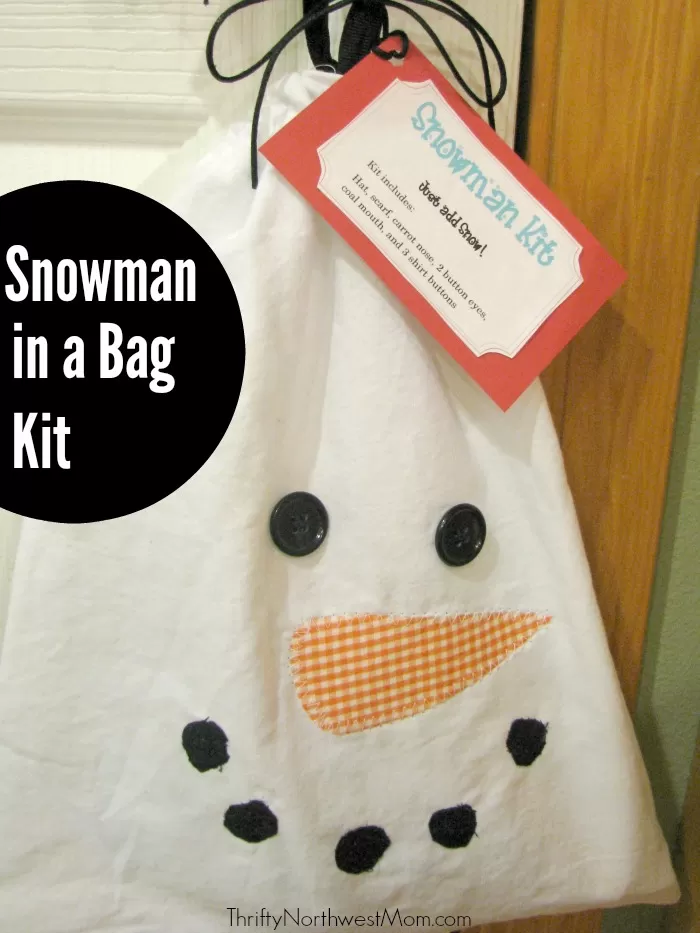 Homemade Gift Idea: Snowman in a Bag Kit