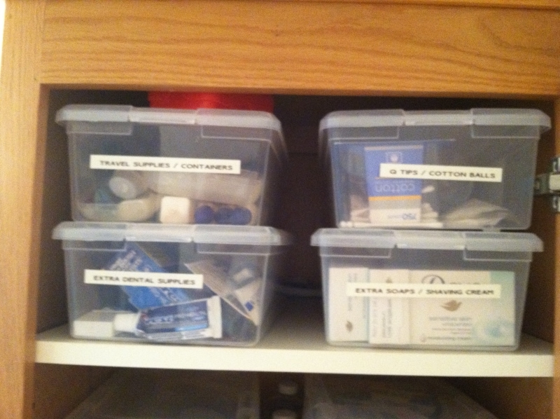 Organizing Your Toiletry Stockpile