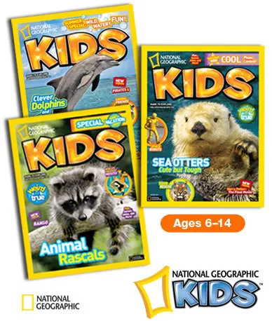 National Geographic Kids Magazine 1 year Subscription – $14.75 per year  – $1.48/issue!