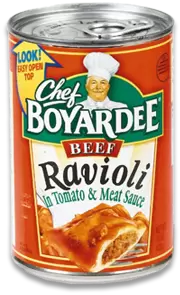 Chef Boyardee Pasta for just $.25!