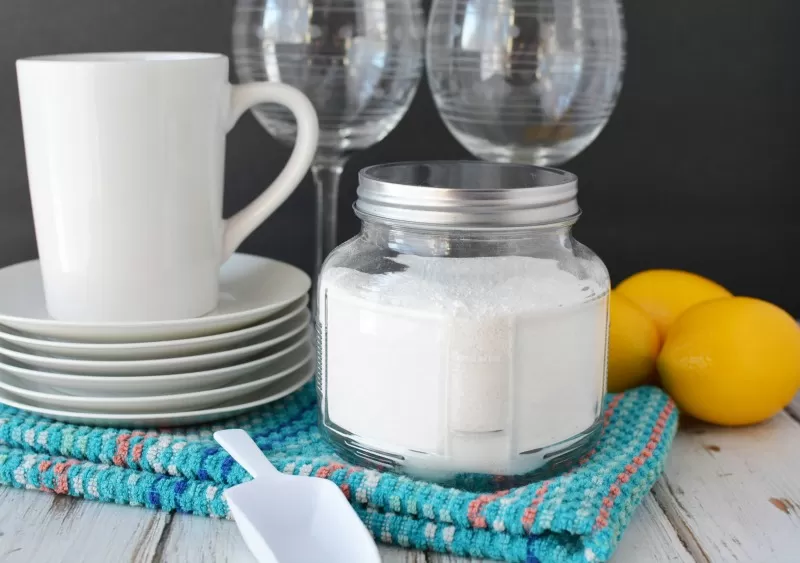 Homemade Dishwasher Soap is natural & cost effective to save on your budget
