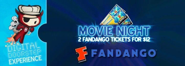 2 Fandango Movie Tickets for only $12 at Saveology