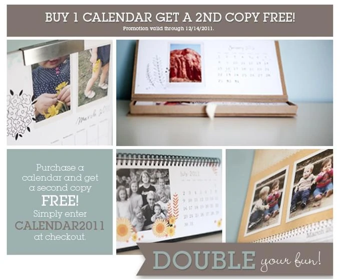 Buy One Get One FREE Calendars or $30 off Coupon Code from Paper Coterie