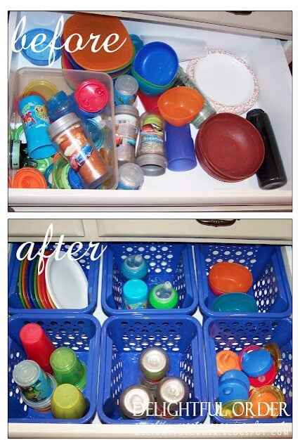 organizing kids drawer