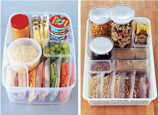 organizing lunches & snacks