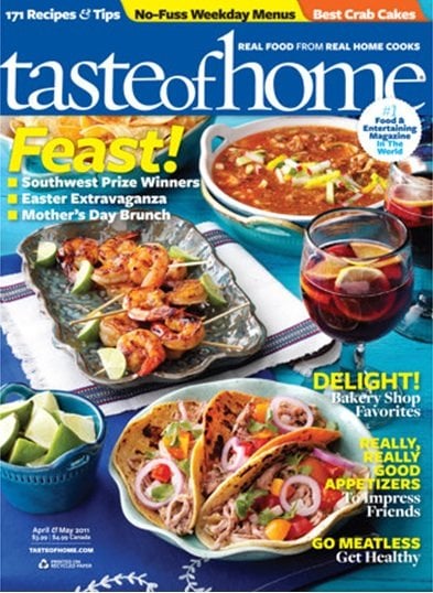 Taste of Home Magazine – 1 Year Subscription for $4.75