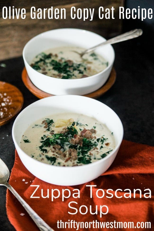 This Olive Garden Copycat Zuppa Toscana recipe is a creamy, hearty soup anyone will love!