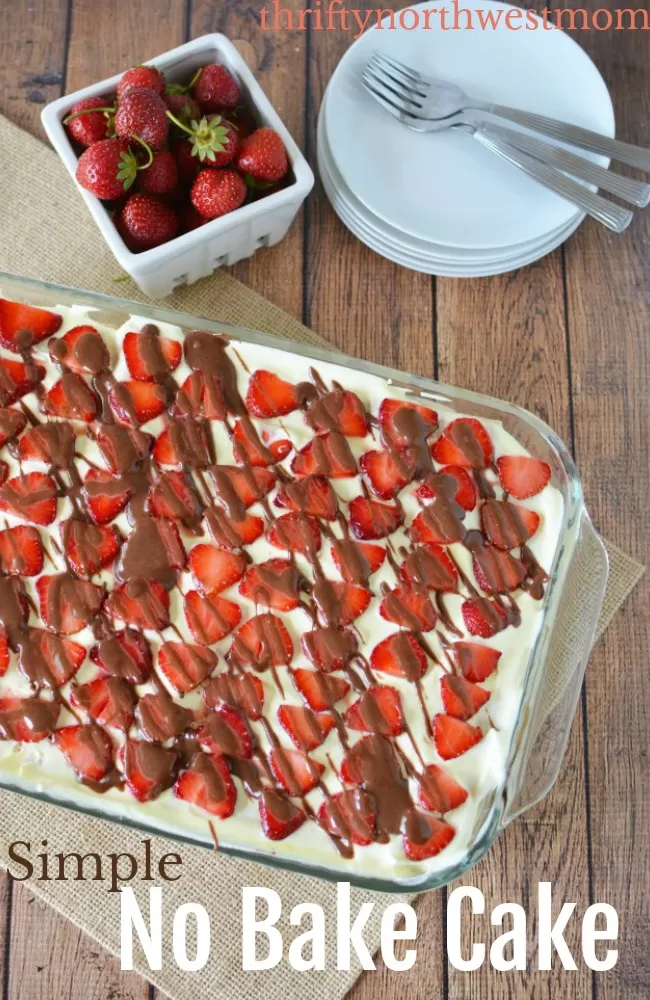 Easy Summer Dessert – No Bake Berry Cake (Use Seasonal Fruit To Dress It Up)!