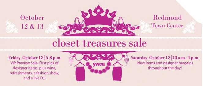 YWCA Closet Treasures Sale -Discounted Designer, Vintage & Name-Brand Clothing – Redmond, Saturday October 13th