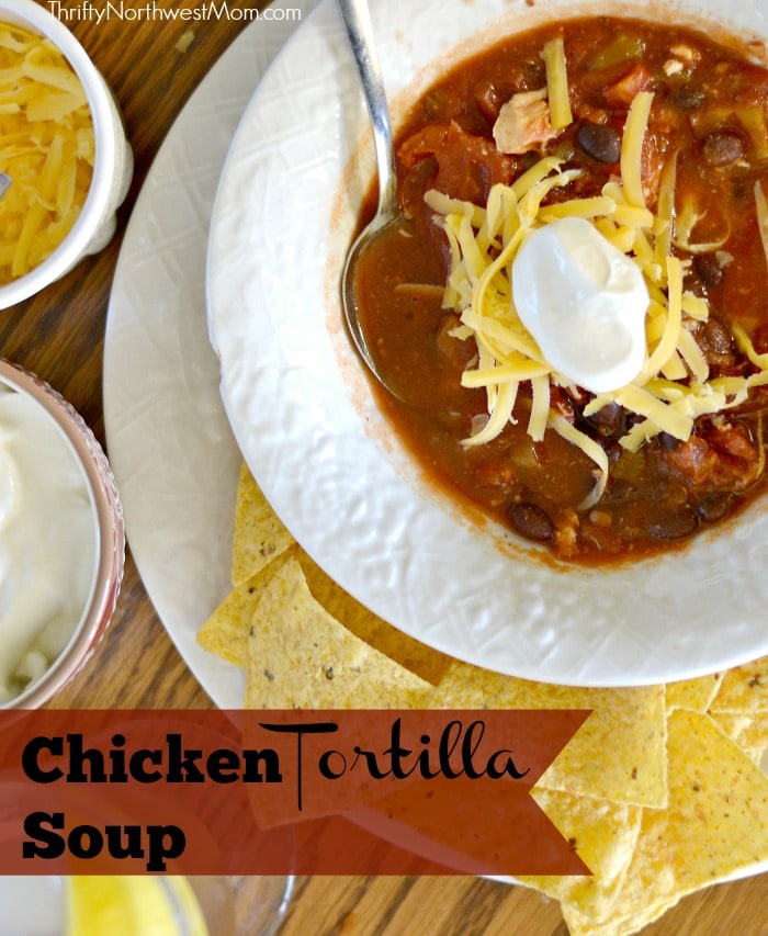 Slow Cooker Chicken Tortilla Soup