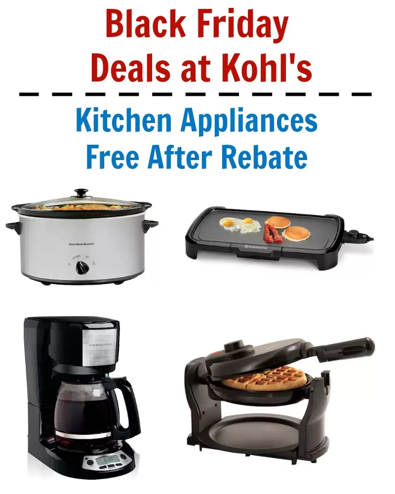 Kohls Small Appliance Sale – 3 Appliances for FREE after Rebate & Kohls Cash!