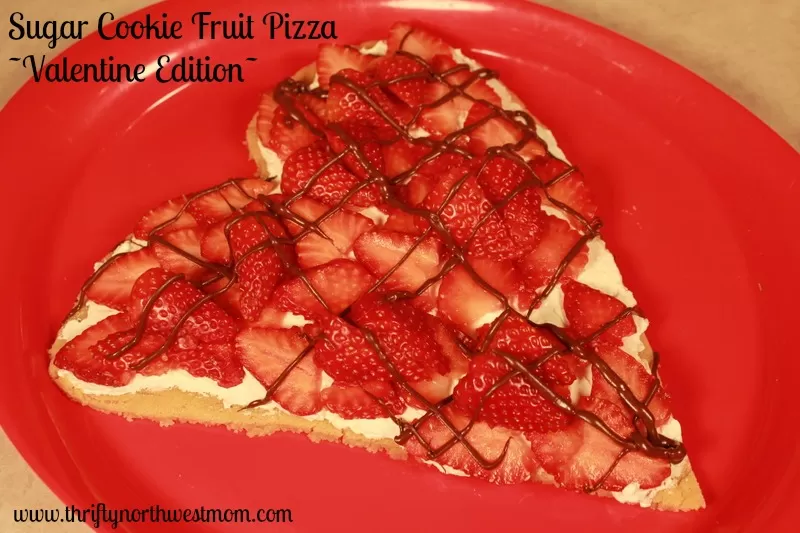 Valentine's Day treats heart shaped fruit pizza