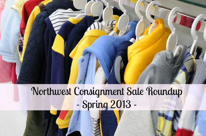 Spring Consignment Sale List in Pacific Northwest 2013