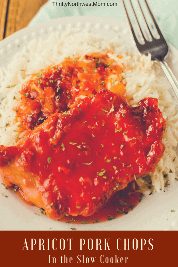 Apricot Pork Chops are a fast & easy recipe for the slow cooker for those busy school nights.