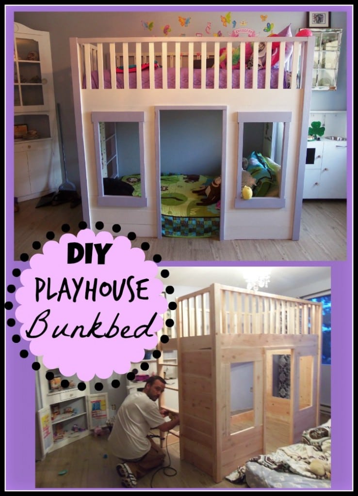 diy house bunk bed