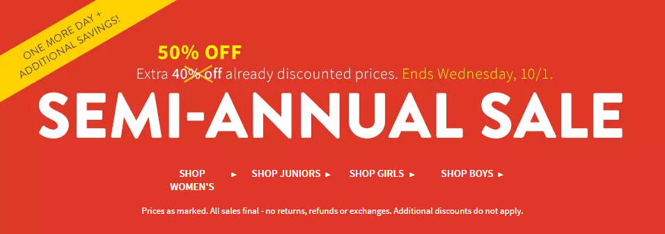 hollister semi annual sale