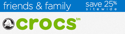 25% Off Crocs with Coupon Code + Free 