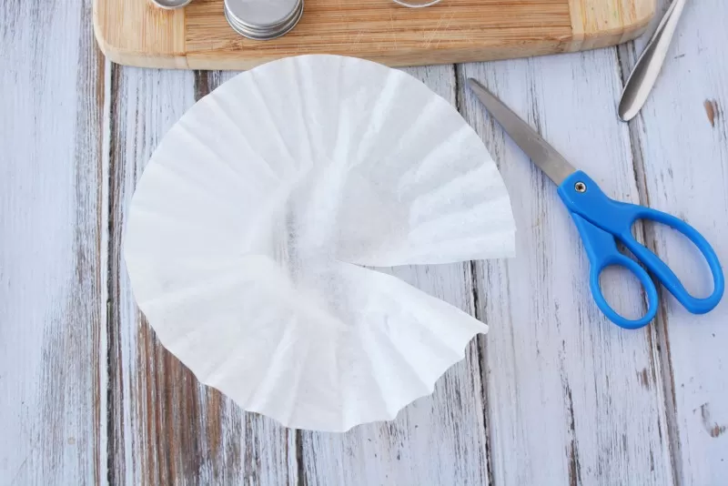 Making a Coffee Filter Funnel