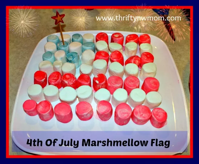 Fourth Of July Marshmallow Flag – Easy Holiday Dessert or Decoration!