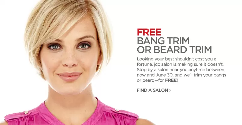 JCPenney Salons – Free Beard and Bang Trims through June 30th