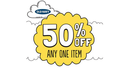 Old Navy Coupons – 50% off Entire Store