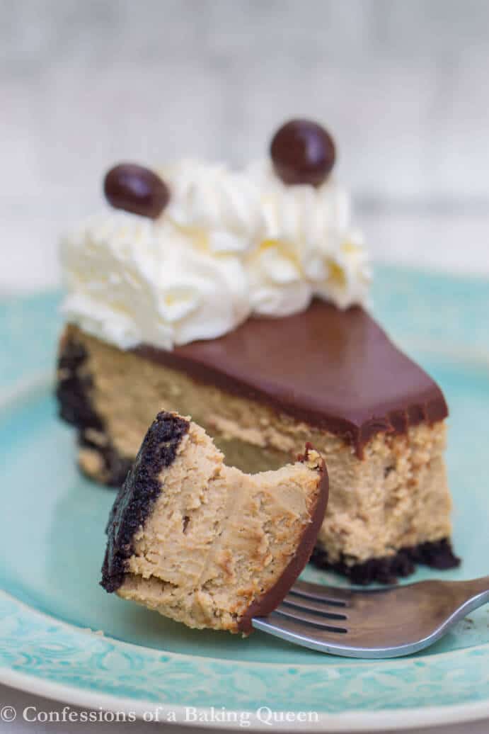 Baked Coffee Cheesecake Slice