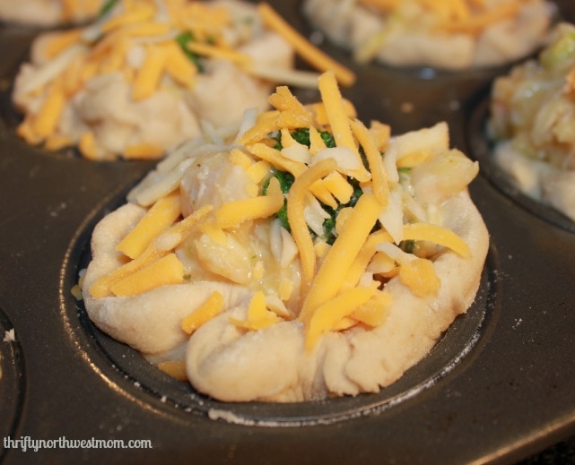 Mini Chicken Pot Pies Pre-Baking