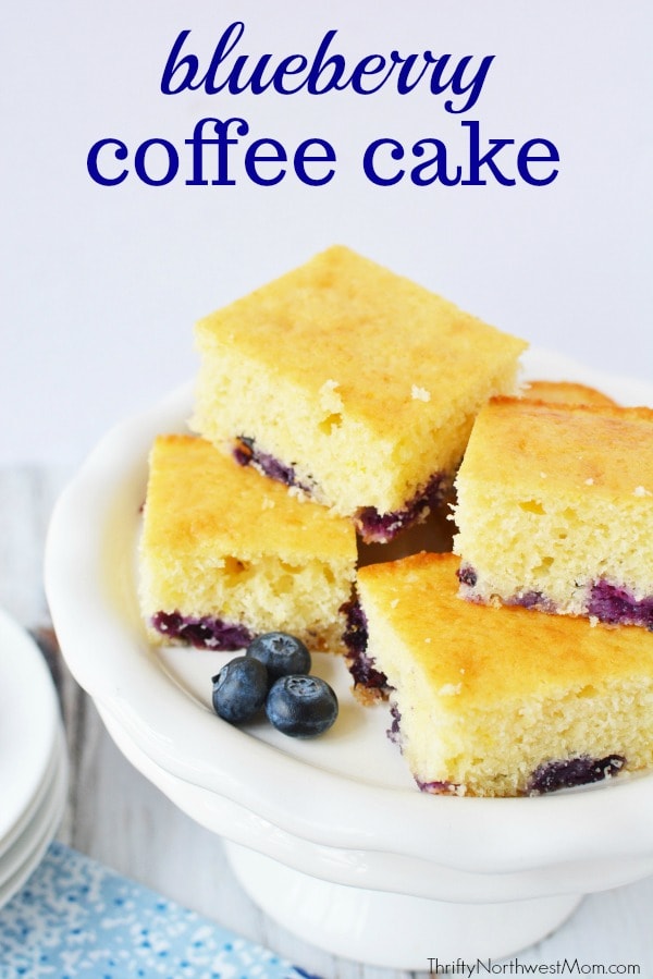 Blueberry Coffee Cake Recipe is an easy breakfast recipe to make for busy mornings