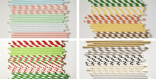 Chevron Straws