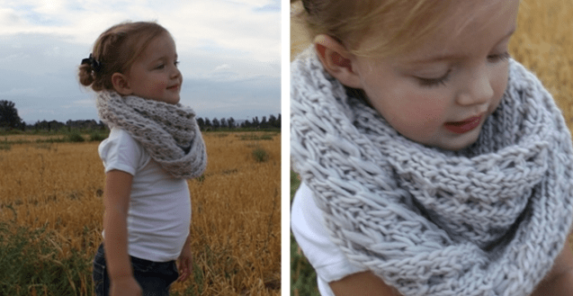 Knit Infinity Scarves for kids