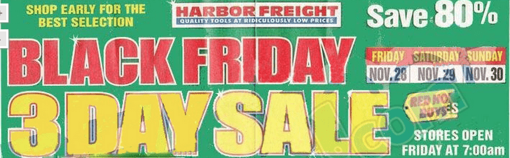 Harbor Freight Black Friday Sale 2015