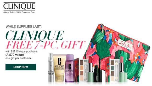 Macys : Clinique Free Gift ($70 value) With $27 Purchase