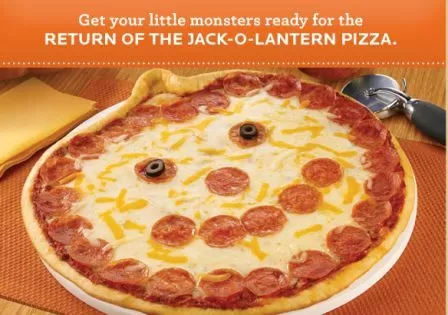 Jack O Lantern Pizzas at Papa Murphys, Papa Johns & More!