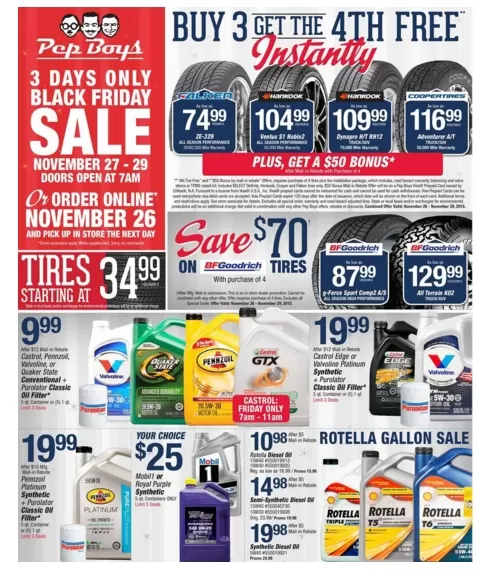 Pep Boys Black Friday Deals 2015