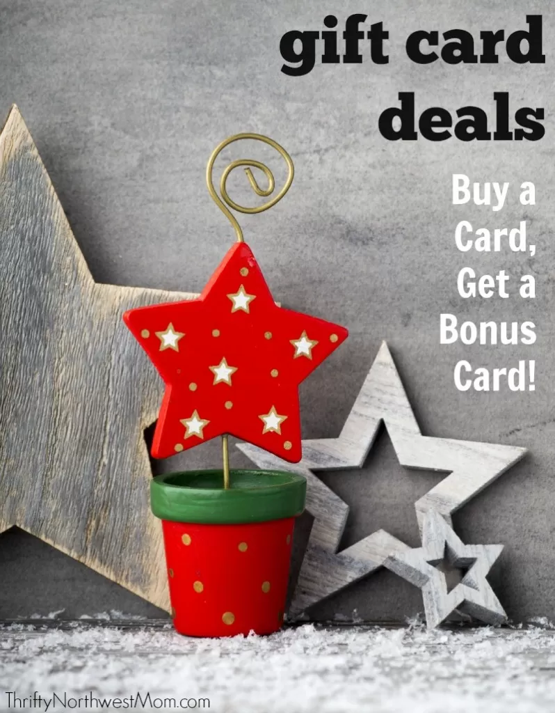 Gift Card Bonus Deals Roundup – Restaurants & Retail Stores!