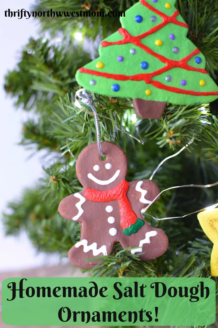 These Homemade Salt Dough Ornaments are a fun Christmas activity to do with kids and a beautiful keepsake to treasure.