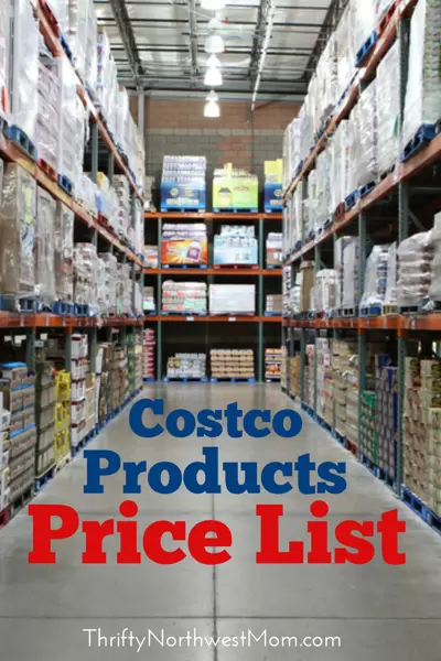 Costco Products Price List